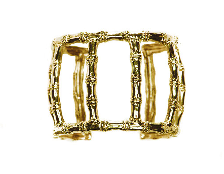 Lucky Bamboo Cage of Strength Arm Cuff