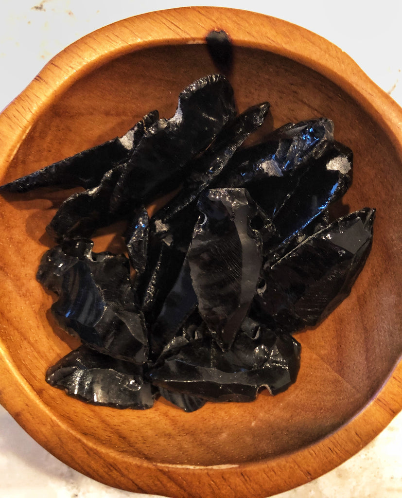 Black Obsidian Arrowheads