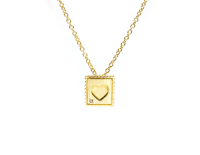 Mini Love Stamp Necklace