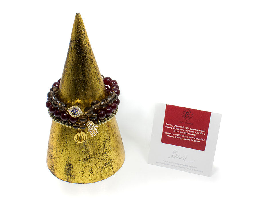 Feeling Grounded Bracelet Set ~ Root Chakra