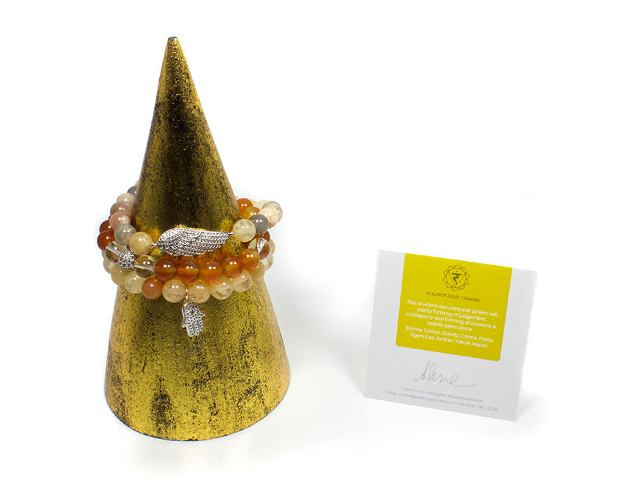 I Am In My Power Bracelet Set ~ Solar Plexus Chakra