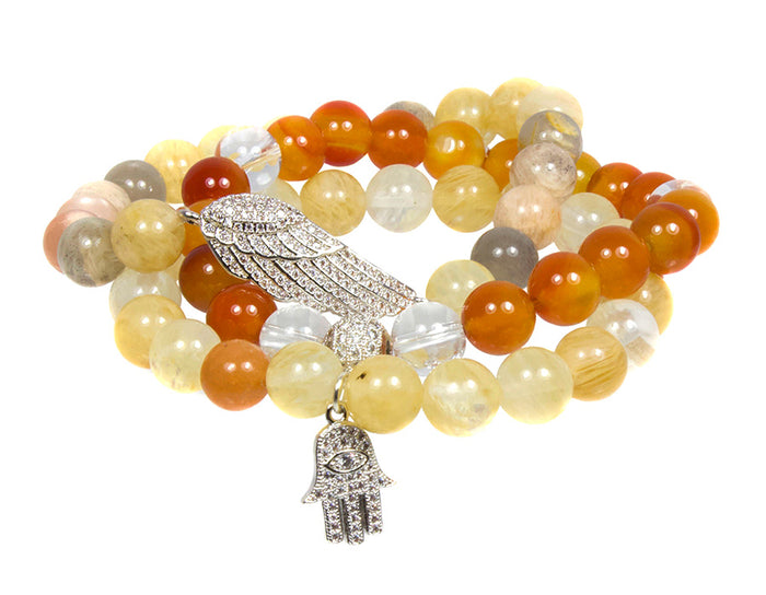 I Am In My Power Bracelet Set ~ Solar Plexus Chakra