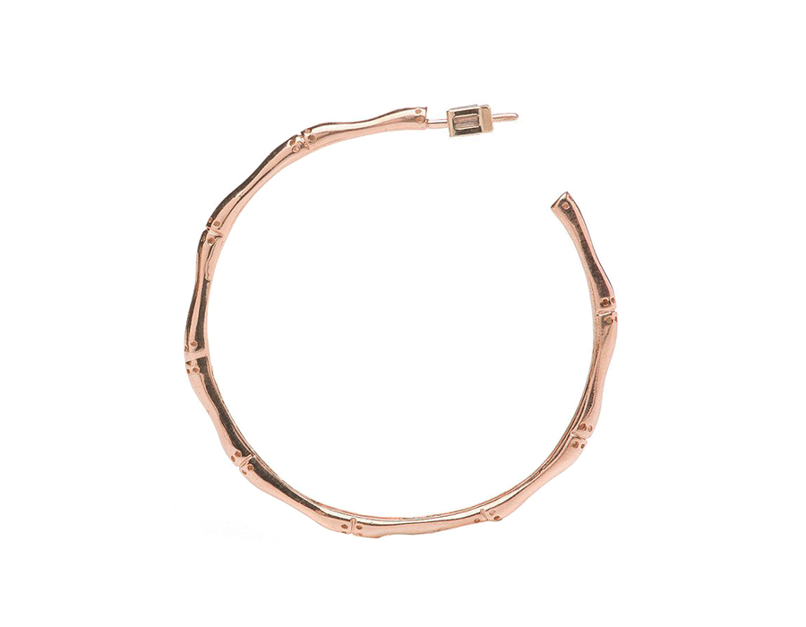 Lucky Bamboo Hoop Earrings